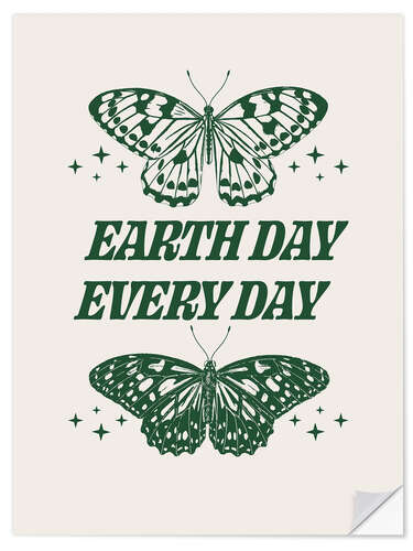 Vinilo para la pared Earth day every day