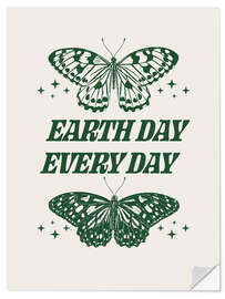 Naklejka na ścianę Earth day every day