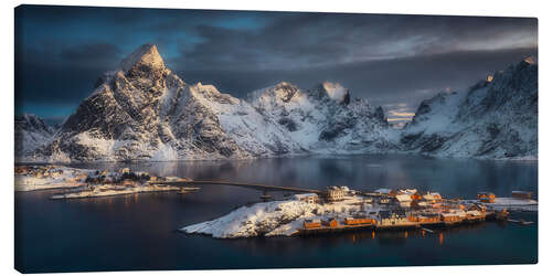 Obraz na płótnie Sarisoy - a fishing village in Lofoten, Norway