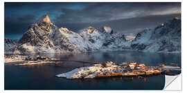 Wall sticker Sarisoy - a fishing village in Lofoten, Norway