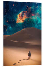 Stampa su plexi-alluminio Galactic nebula over the desert