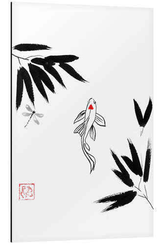 Tableau en aluminium Koi in the Water