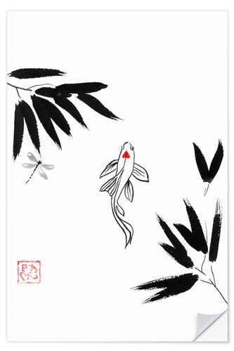 Sticker mural Koi in the Water