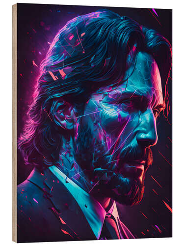 Holzbild Cyber John Wick