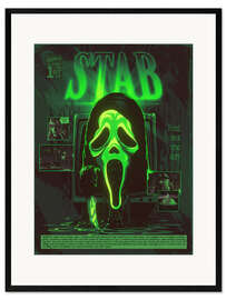 Gerahmter Kunstdruck Stab - Scream