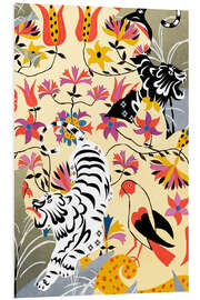 Foam board print Botanical Tiger Jungle