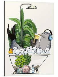 Magnettafel Seerobbe im Bad