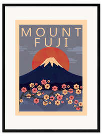 Gerahmter Kunstdruck Mount Fuji Japan