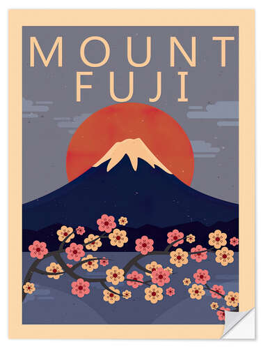 Naklejka na ścianę Mount Fuji Japan