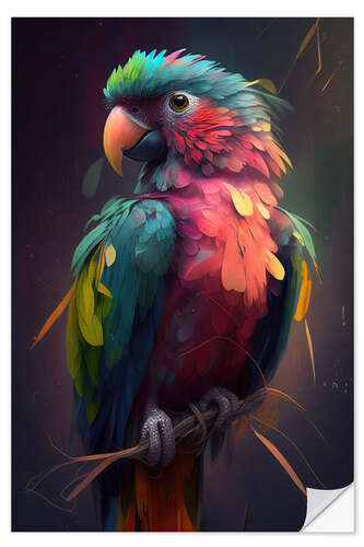 Wall sticker Colorful Cute Parrot