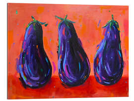 Galleriprint Three Aubergines