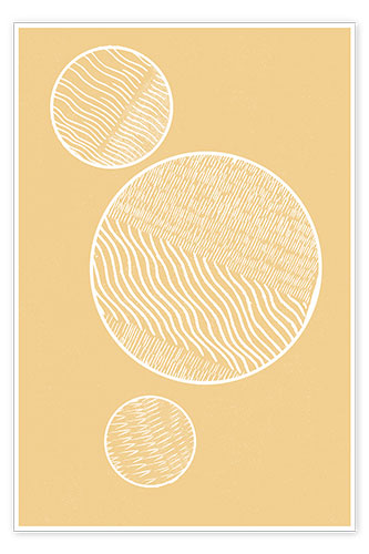 Poster Yellow Planets
