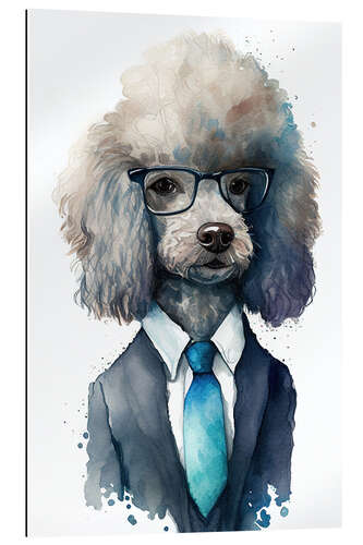 Cuadro de plexi-alu Poodle in a suit and tie