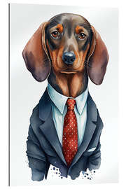 Galleriataulu Dachshund in a suit and tie