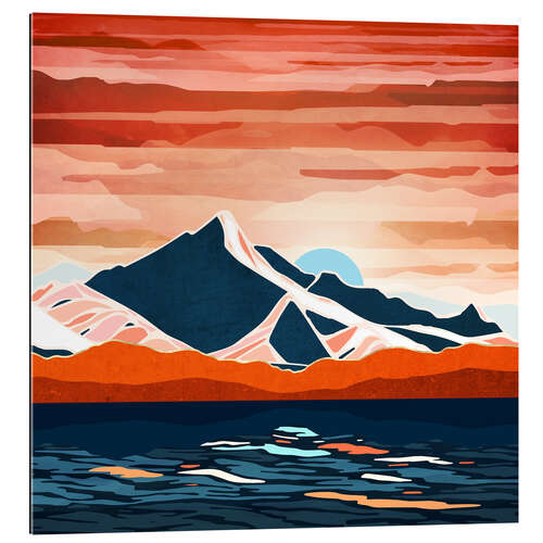 Gallery print Retro Ocean Sunset