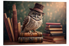 Magnettafel Büchereule