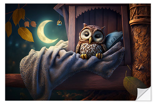 Naklejka na ścianę Night Owl