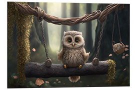 Quadro em PVC Rocking Owl