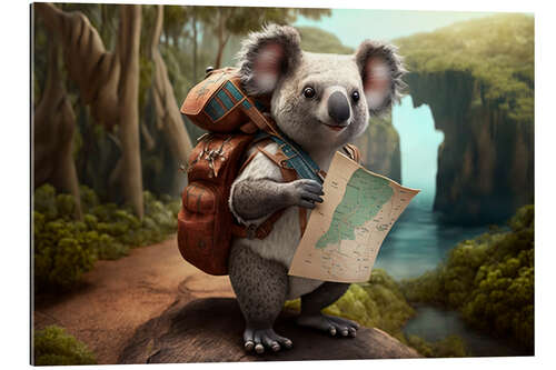 Gallery print Backpacking Koala