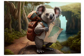 Magnettafel Reisender Koala