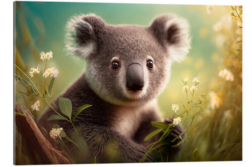 Quadro em plexi-alumínio Curious Koala