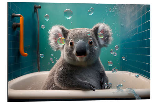 Quadro em alumínio Koala in the Bath