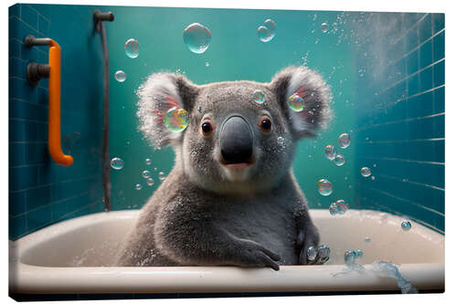 Canvas-taulu Koala in the Bath