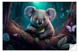 Wall sticker Koala in the Fairy Forest I