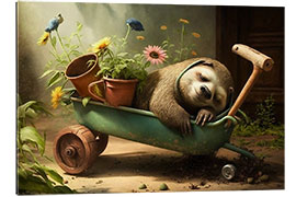 Galleriprint Sloth Gardening