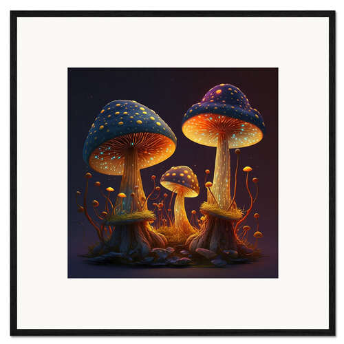 Framed art print Magic Mushrooms