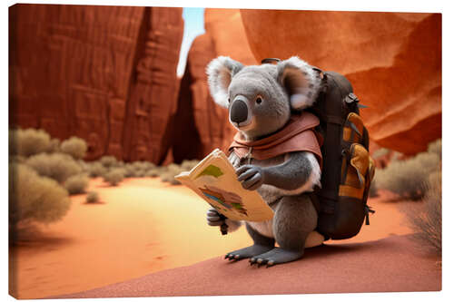 Tableau sur toile Adventure Koala