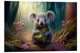 Quadro em PVC Koala in the Fairytale Forest II