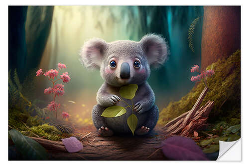 Vinilo para la pared Koala in the Fairytale Forest II