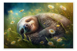 Obraz  Dreaming Sloth - Michael artefacti