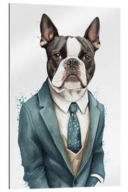 Gallery print Boston Terrier in a Suit and Tie