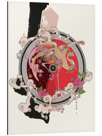 Magnettafel Zinnoberroter Vogel des Südens (Element Feuer)