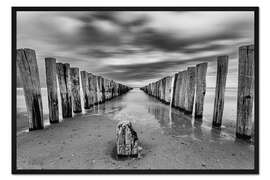 Gerahmter Kunstdruck Ruhe an der See, Zoutelande