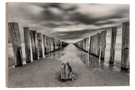 Wood print Calm by the Sea, Zoutelande