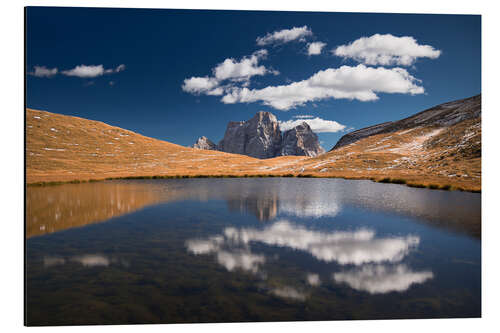 Aluminiumsbilde Mountain Lake Reflection