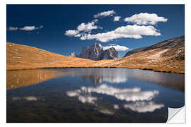 Vinilo para la pared Mountain Lake Reflection