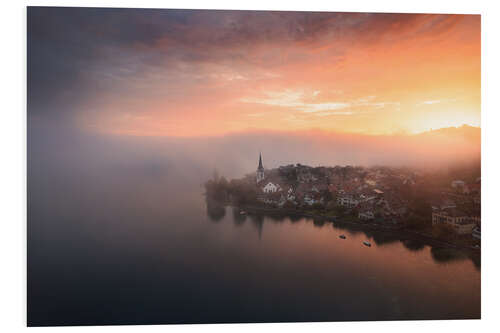 Stampa su PVC Sunrise over Lake Constance