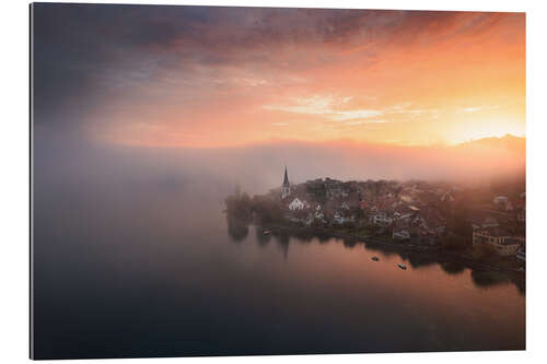 Gallery print Sunrise over Lake Constance