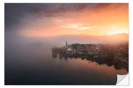 Wall sticker Sunrise over Lake Constance