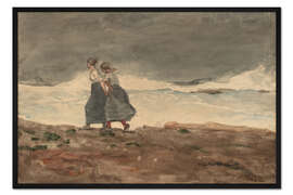 Gerahmter Kunstdruck Gefahr, 1887