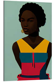 Magnettafel Porträt im Kleid