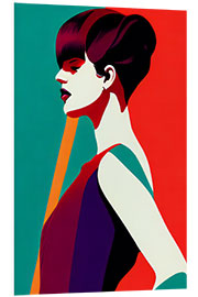 Quadro em PVC Pop Art Fashion Portrait