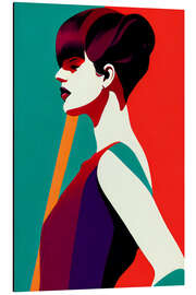 Magnettafel Pop Art Fashion Portrait