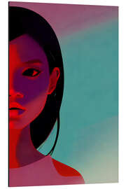 Magnettafel Neonrosa