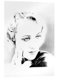 Acrylglasbild Carole Lombard