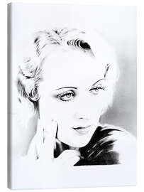 Canvas print Carole Lombard